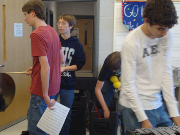 Members of the band pack for Disney