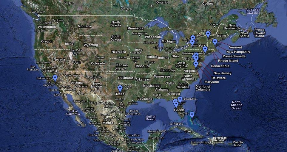 UPDATED Interactive map: Where are you going for spring break?