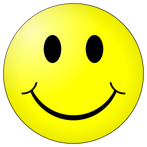 The smiley face has come to represent happiness since it first appeared in 1963. Photo courtesy of Wikimedia Commons.