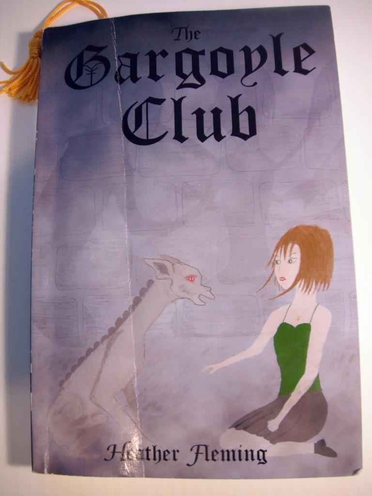 The hand drawn cover of The Gargoyle Club stands out from other novels.