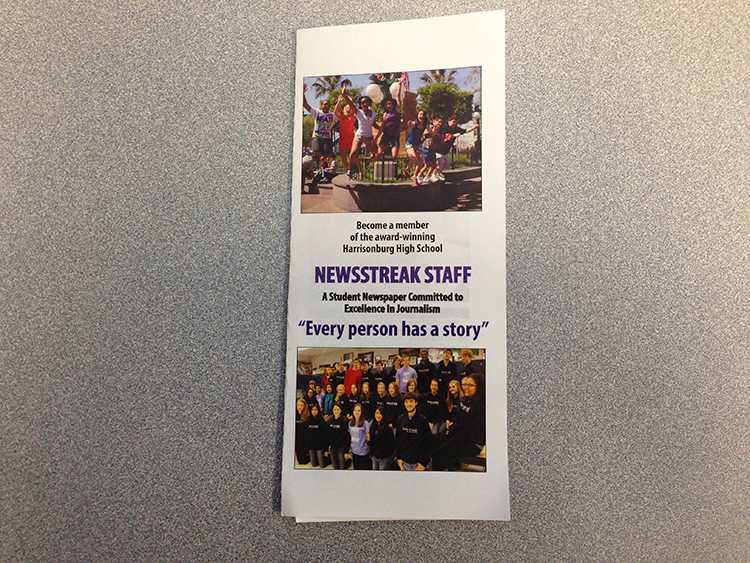 Become a member of the award-winning Harrisonburg High School Newsstreak staff!