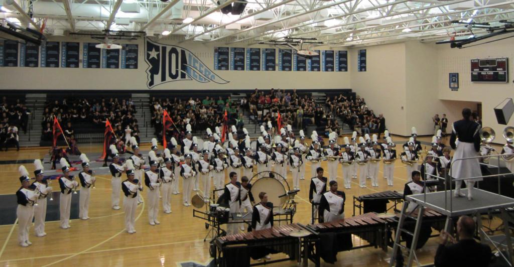 Marching band places first despite weather set back