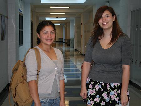 Seniors Ana Tinoco and Raven Sheets
“What are you most excited about for starting school?”
“I’m excited to just go to school. This is my last year.”