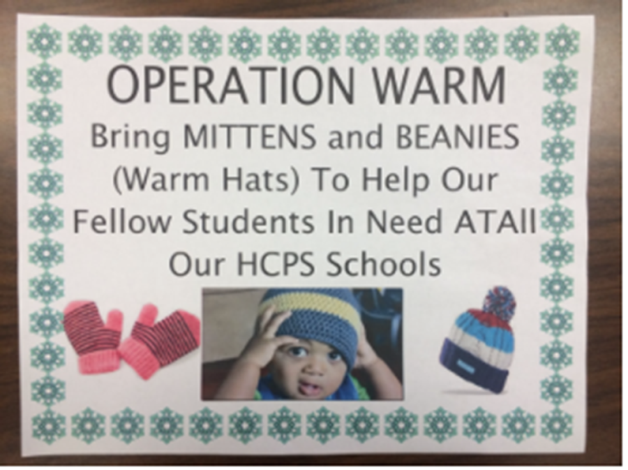 DECA and Key Club start Operation Warm for local kids