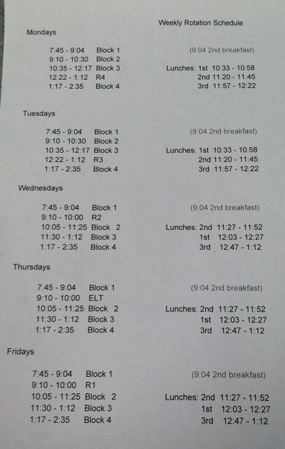 Breaking News: New schedule implemented to accommodate SOLs