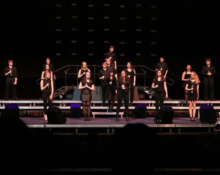The group following their performance. 