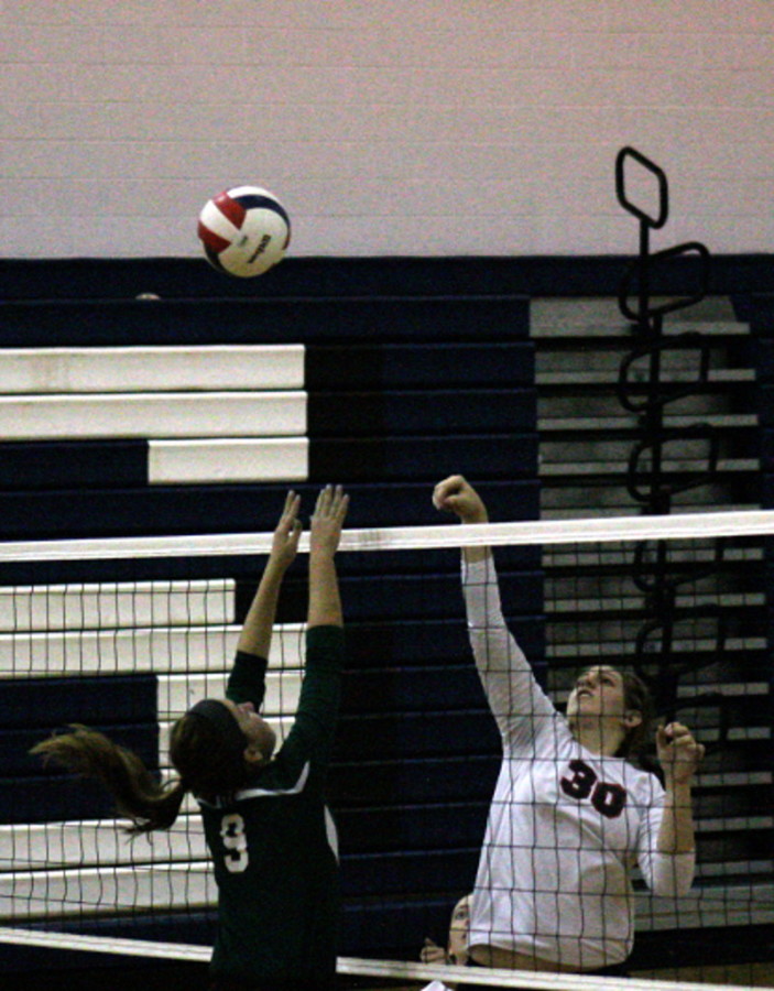 HHS goes for the ball.
