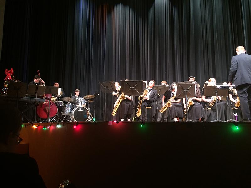 The Jazz band performed second. 