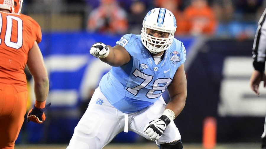 Turner points out a blizting linebacker during the 2015 ACC Championship Game against Clemson. (Photo Courtesy of Landon Turner)