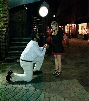 Turner proposes to his girlfriend