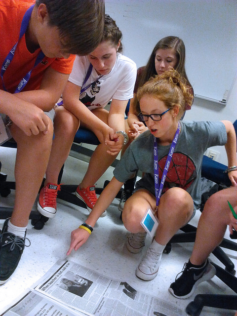 Design class works to remodel the paper for the upcoming 2016/2017 school year. 