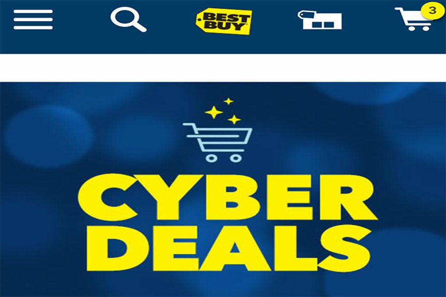 A screenshot of the Best Buy cyber deals