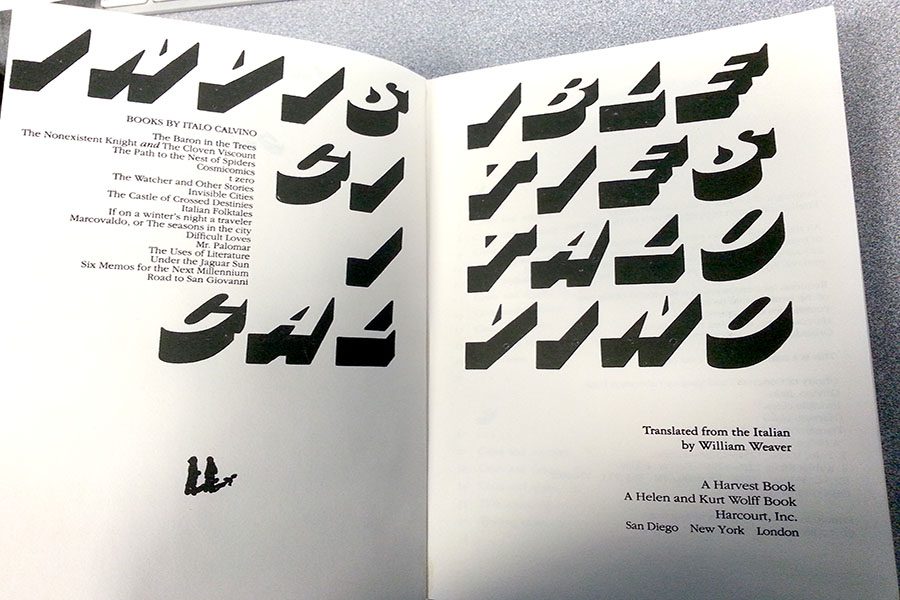 The inside cover of the book
