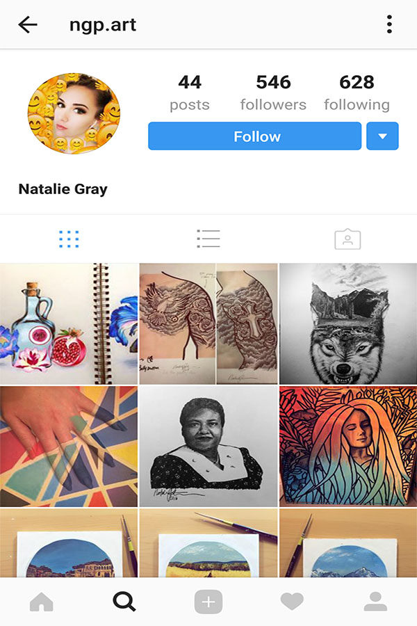 Natalie Proctors Instagram page
