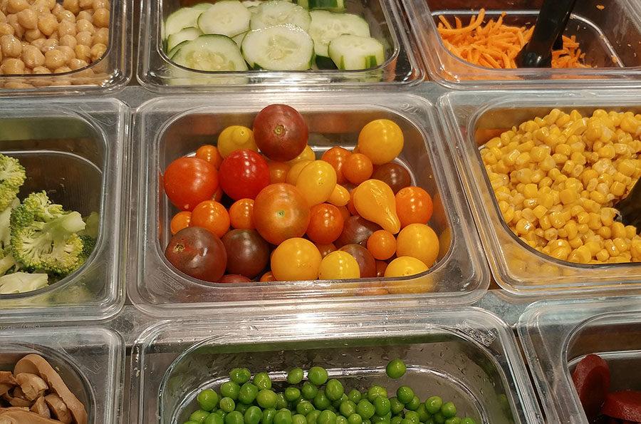 The garden tomatoes grown in the garden at HHS were used in the salad bar during Farm to Table week. 