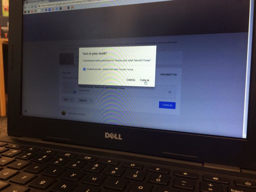 Google Classroom allows students to submit work virtually
