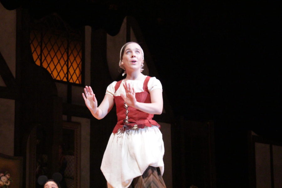 Sophomore Kate Cummings performs her solo song "In My Own Little".