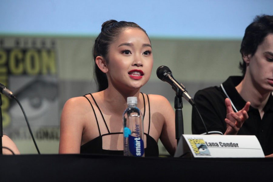 Lana Condor plays the main character in the film, Lara Jean Covey, in her first lead movie role. 