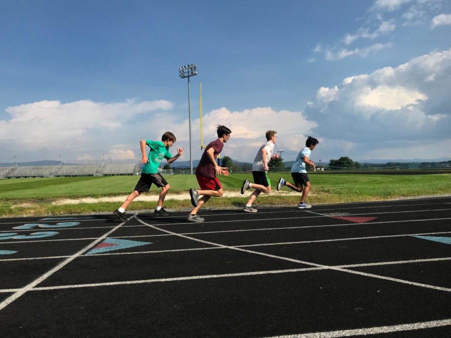 Boys cross country team get ready to compete at 