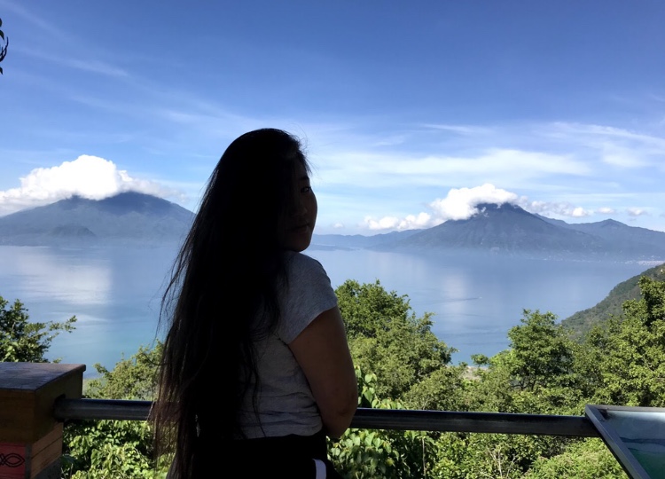 Sophomore Macy Swift visits an outlook over the mountains during her time in Guatemala. During her stay, Swift lived with a host family for five weeks and visited other tourist site areas. 