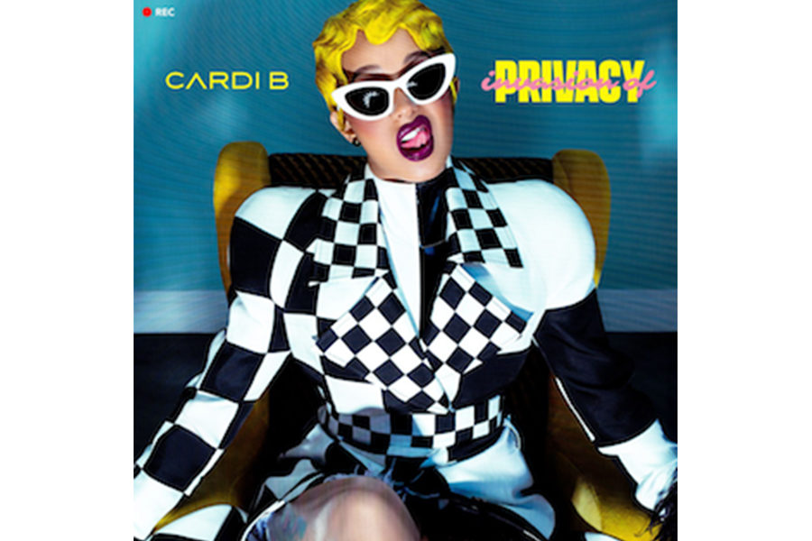 This is the album cover for Cardi Bs Invasion of Privacy.