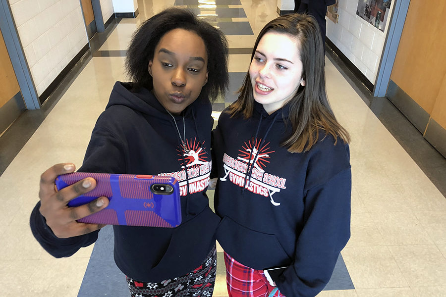Sophomores Dorothy Yates and Chloe Nichols share much of their life through video on their YouTube channel.