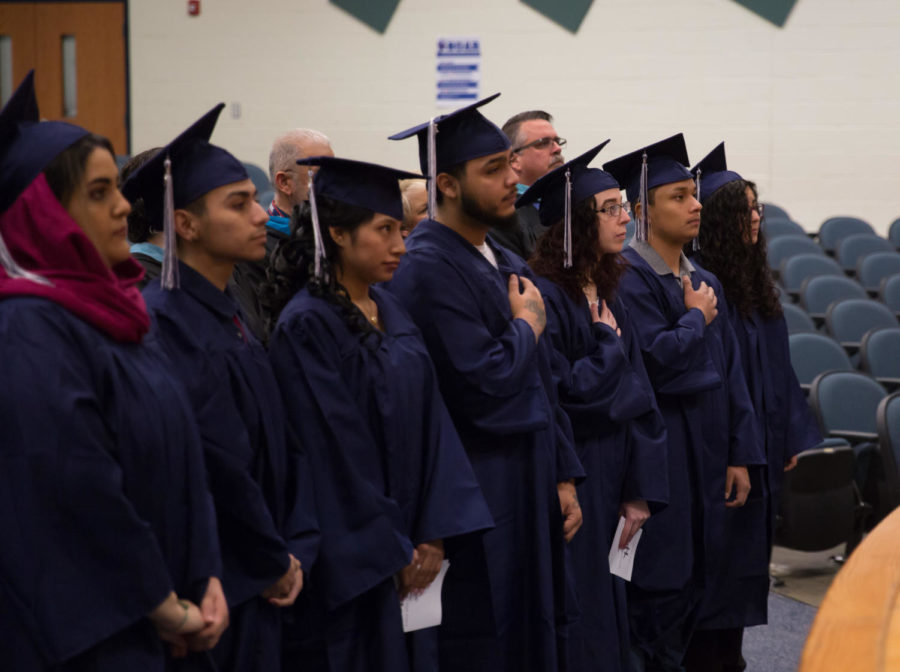 This years winter graduation celebrated eight students. The annual ceremony took place at Skyline Middle School.