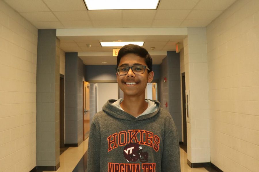 (Photo taken in 2019) Sophomore Anish Aradhey won a regional Gold Key award followed by a national Silver Medal for his poetry.