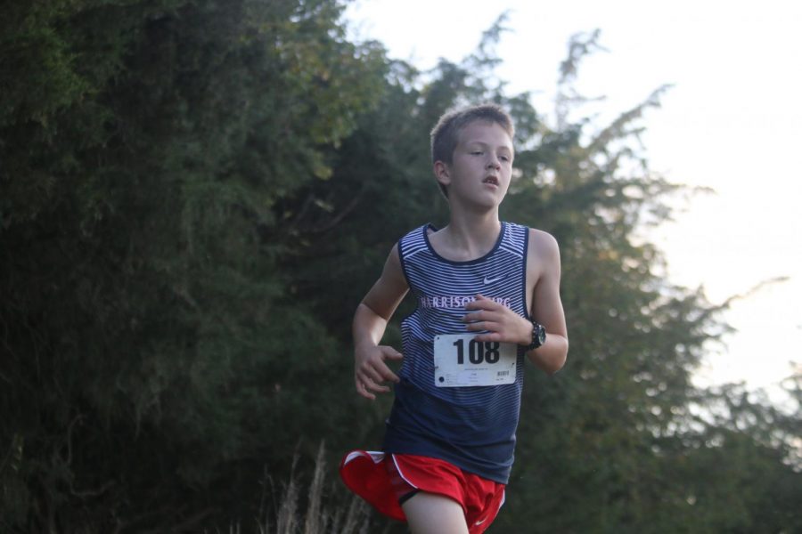 Evan Eberly competes in City/County Champs on Wednesday. The boys team won for the 10th time in program history.