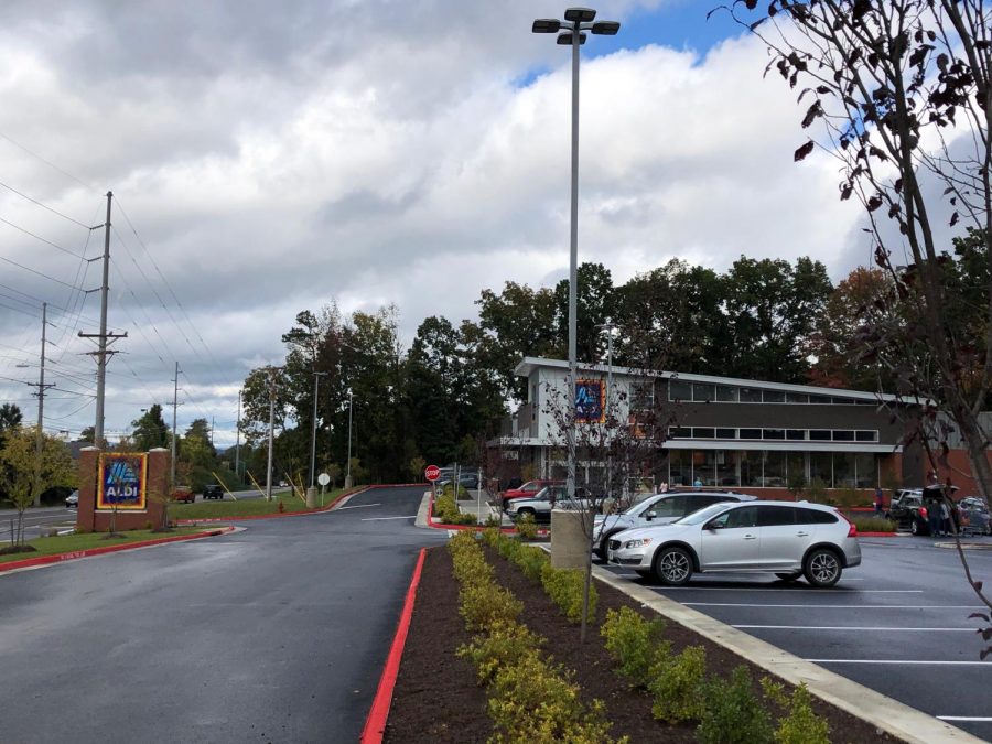 This is the Aldi in Harrisonburg, during its prime rush hours of 3:00 to 4:00.