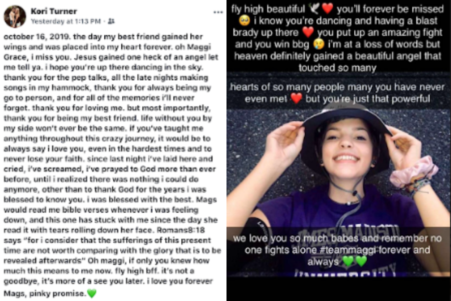 After news of Petersons death was posted on Facebook, teens took to numerous social media platforms to share the memories they had with her. 