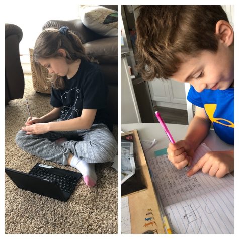 Horneber's siblings do daily school work assigned by their teachers with the help and guidance of Horneber.