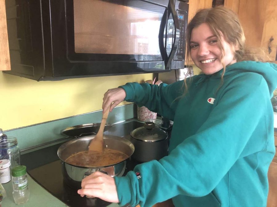 Sophomore Ava Rath has cooked for most of her quarantine. 