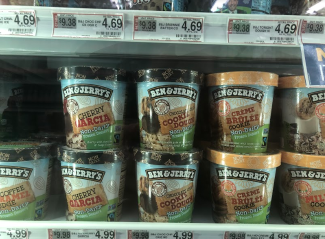 Ben & Jerrys is one of the  top non-dairy ice creams.