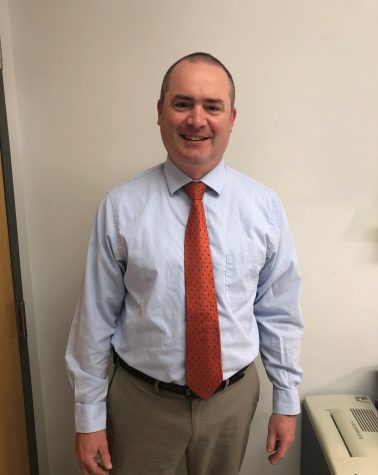 Assistant principal Heath Johnston in his new office at the high school.