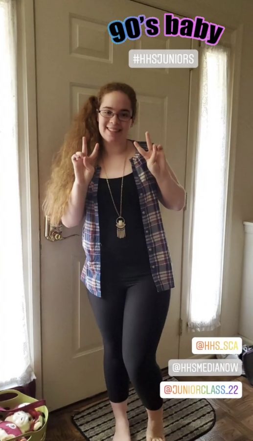 For decades day, Moomaw dressed in a flannel to dress as someone from the 90s. 