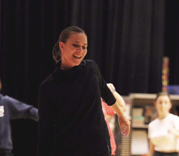 Choreographer Amber Corriston has worked with students virtually to teach dances to those participating in this years musical. (Photo taken prior to closure of schools and COVID-19 restrictions)