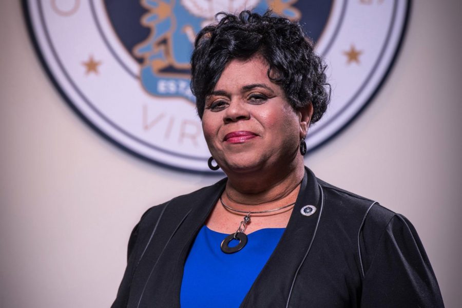 Mayor Deanna Reed poses for a picture inside City Hall.