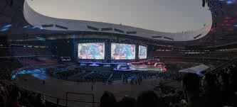 A photo of the league of legends World Championships in 2017. 