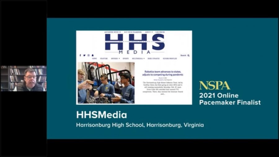 A screenshot from the livestream held that announced the finalists. The livestream was hosted by Gary Lundgren, the associate director for NSPA.  