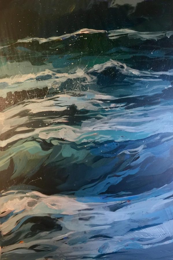 This ocean painting is a part of a still for a short film White made for her last FAACl showcase.