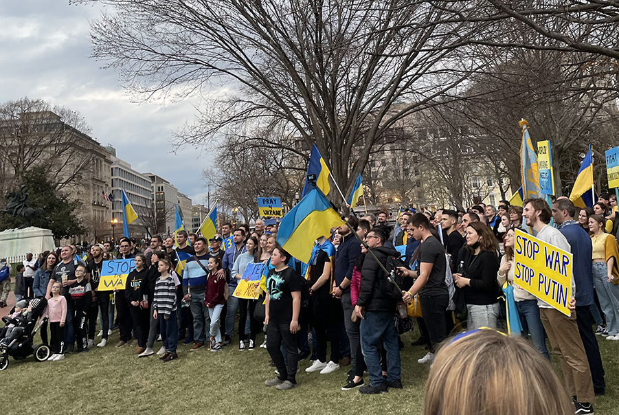 Savulyak attended an event in Washington D.C. with the goal of bringing awareness to the war and showing the US’ support of Ukraine. 