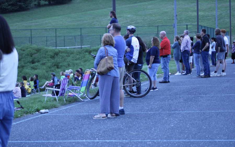 Band camp ended with a performance at 7:00PM, Friday, August the 19th. Crowds formed in the parking lot watching the band perform down the hill. 