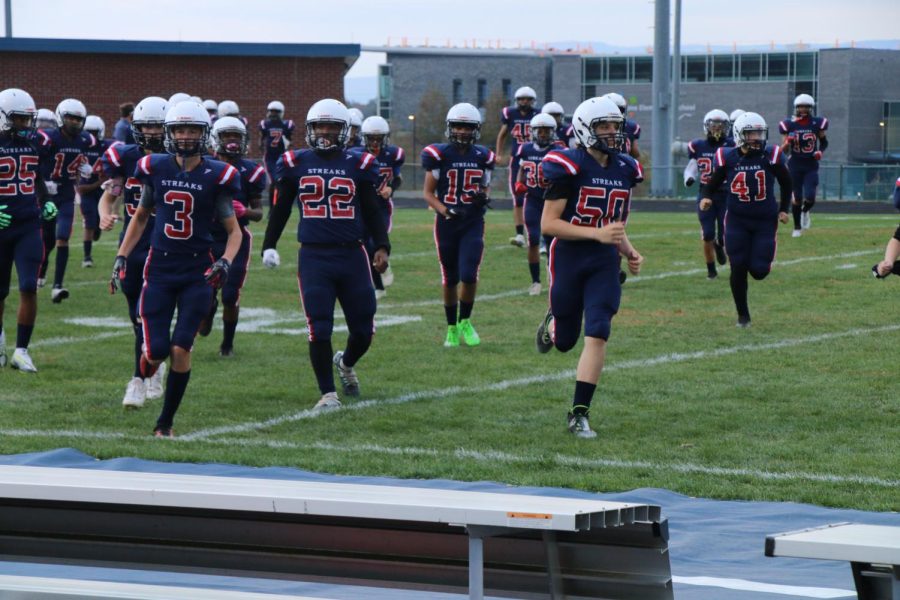 The team gets ready to kickoff.