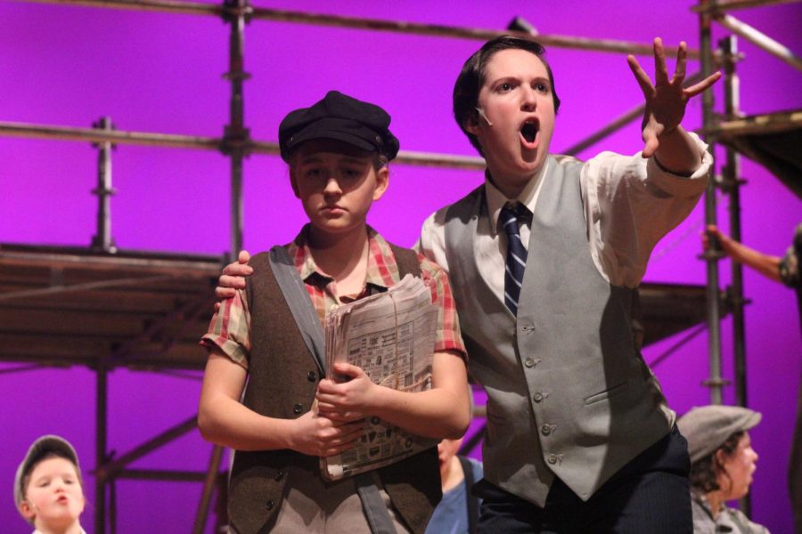 Junior Bazil Gibson plays Davey. When Davey became a newsie, he inspired other newsies to strike until there are better conditions at work. 