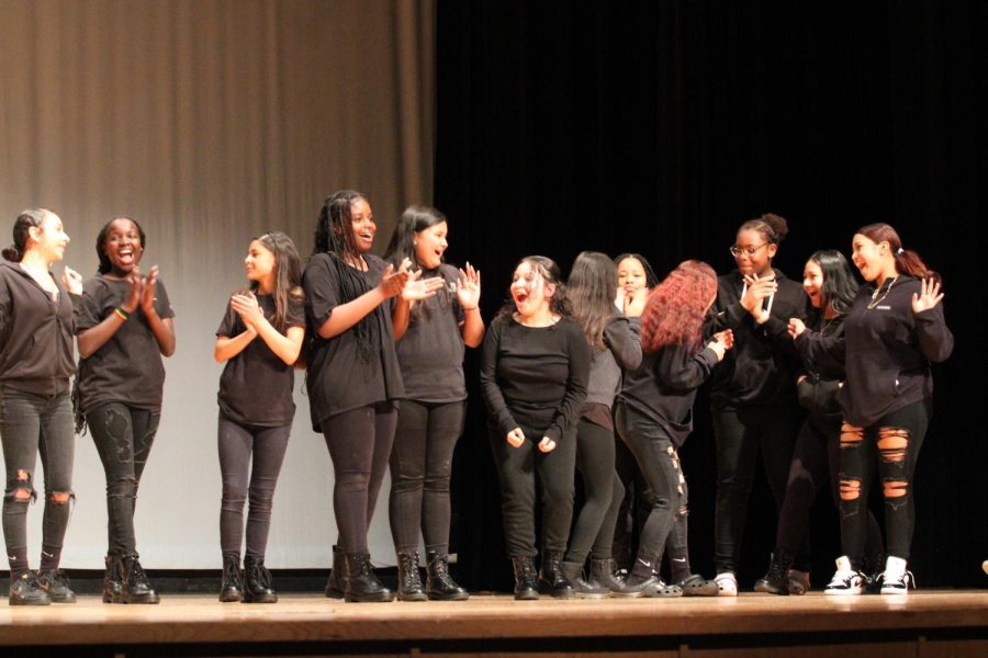 Skyline Step Team wins 3rd place in talent show. 
