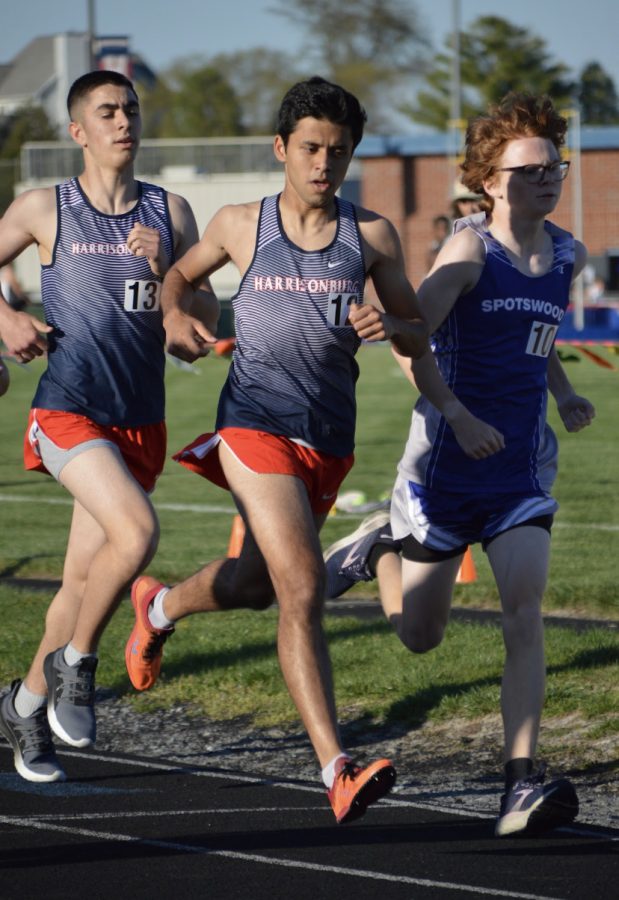 Senior Niranjan Aradhey runs long distance at our home meet.