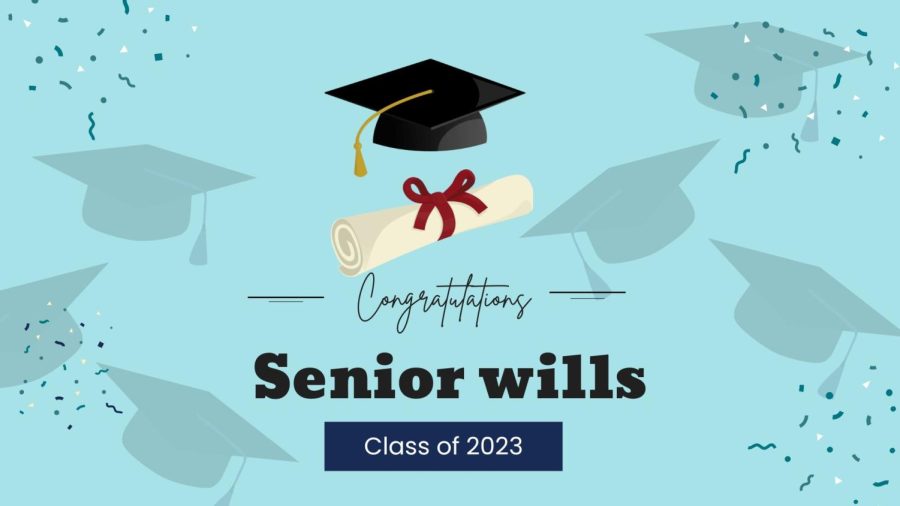 Graphic design congratulating the graduating seniors. 