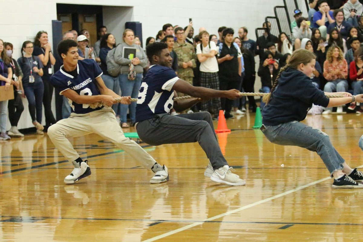 Juniors win tug of war competition 
