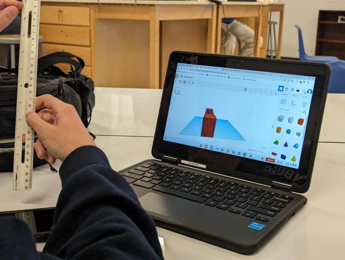  Bryan Milstead is designing a speaker on tinkercad